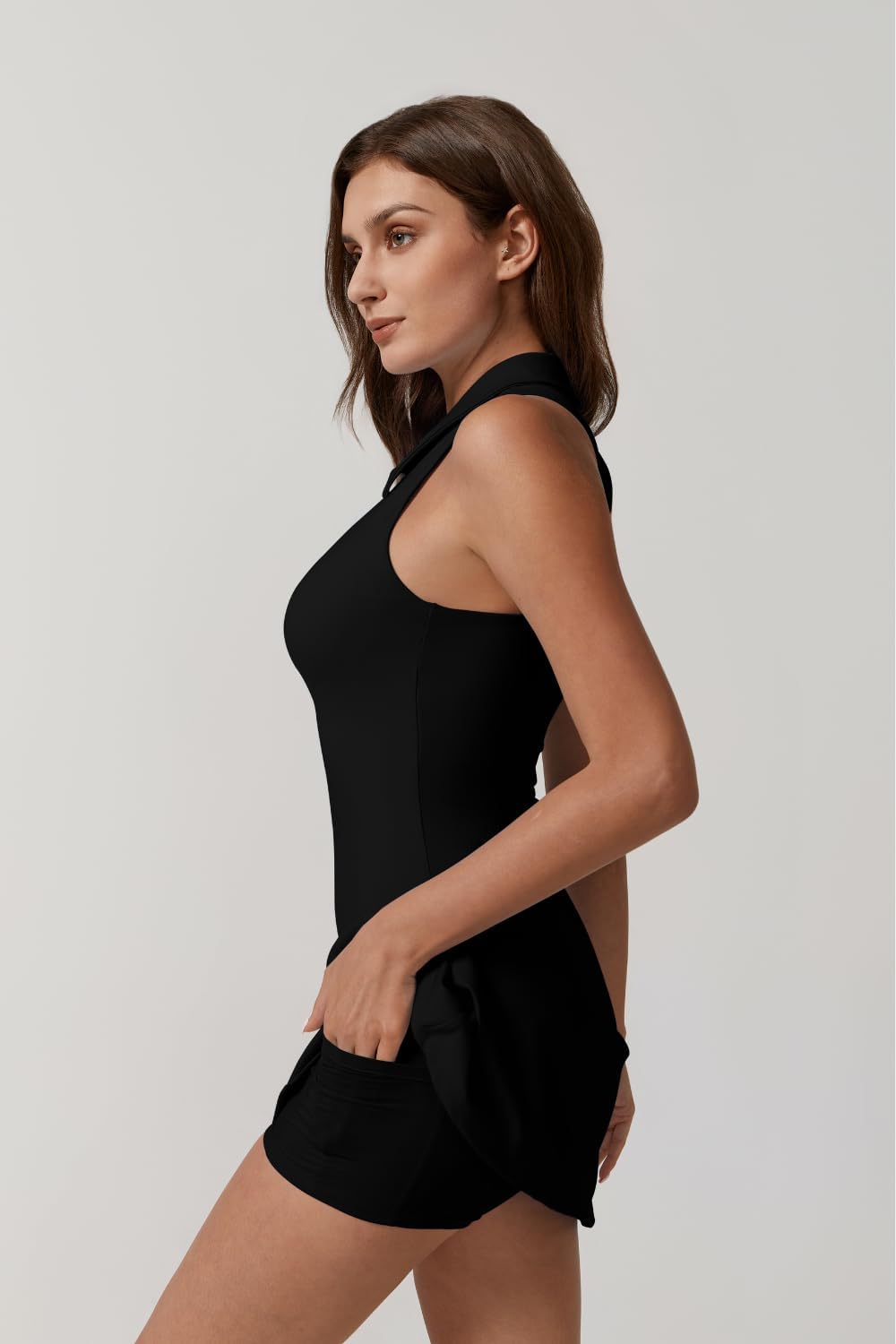 Zip-Front Active Dress