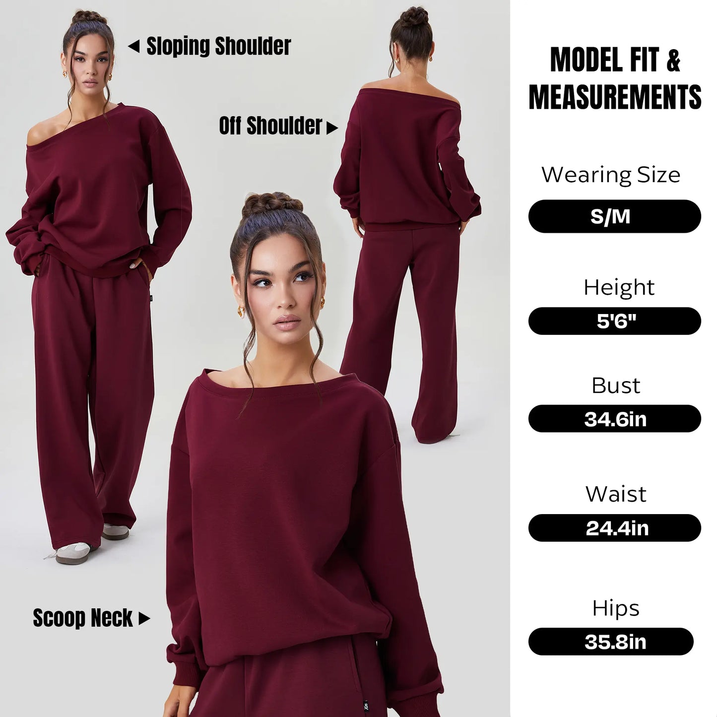 Off-Shoulder Lounge Co-Ord Set
