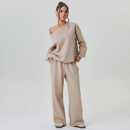 Off-Shoulder Lounge Co-Ord Set