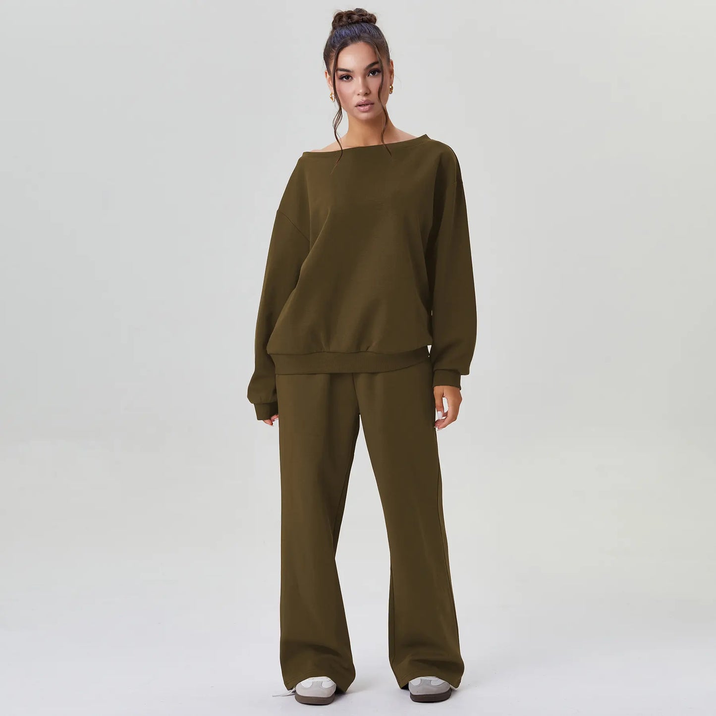 Off-Shoulder Lounge Co-Ord Set